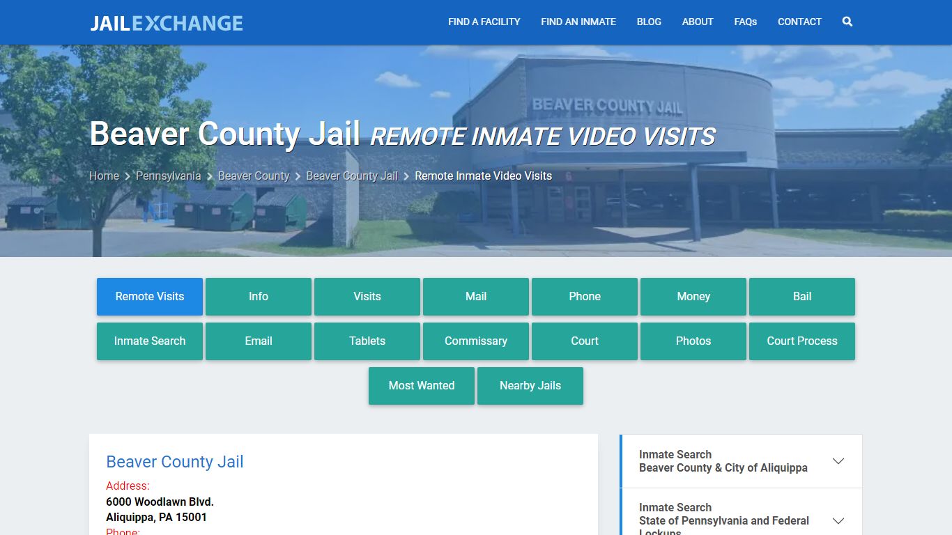 Video Visitation - Beaver County Jail, PA - Jail Exchange